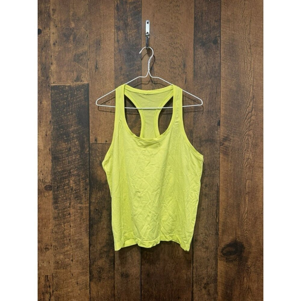 Lululemon Swiftly Tech Racerback Short Yellow Size 12 EUC - Picture 1 of 3